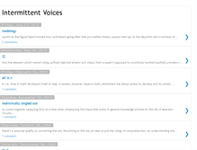 Tablet Screenshot of intermittent-voices.blogspot.com