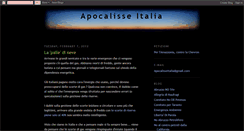 Desktop Screenshot of apocalisseitalia.blogspot.com