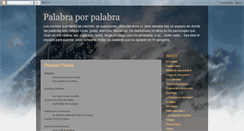 Desktop Screenshot of palabraporpalabra.blogspot.com