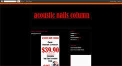 Desktop Screenshot of acousticnailscolumn.blogspot.com