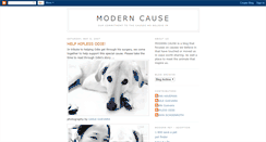 Desktop Screenshot of moderncause.blogspot.com