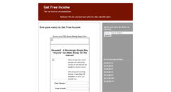 Desktop Screenshot of getfrreeincome.blogspot.com