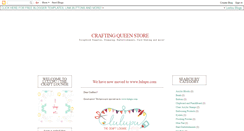 Desktop Screenshot of craftingqueenstore.blogspot.com