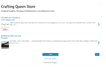 Tablet Screenshot of craftingqueenstore.blogspot.com