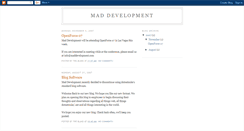 Desktop Screenshot of maddevelopment.blogspot.com