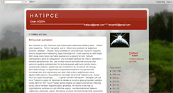 Desktop Screenshot of hatipce.blogspot.com