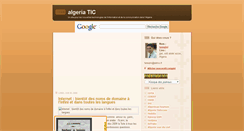 Desktop Screenshot of algeria-tic.blogspot.com