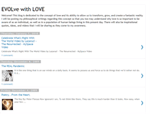 Tablet Screenshot of evolvewithlove.blogspot.com