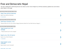 Tablet Screenshot of democraticnepal.blogspot.com