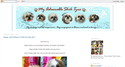 Desktop Screenshot of myadorableshihtzus.blogspot.com