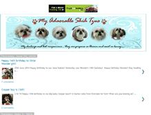 Tablet Screenshot of myadorableshihtzus.blogspot.com