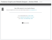 Tablet Screenshot of andrew-whittle.blogspot.com