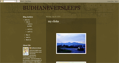 Desktop Screenshot of budhaneversleep.blogspot.com