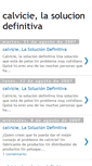 Mobile Screenshot of calvicielasoluciondefinitiva.blogspot.com