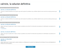 Tablet Screenshot of calvicielasoluciondefinitiva.blogspot.com