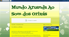 Desktop Screenshot of mundoaruanda.blogspot.com