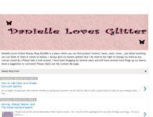 Tablet Screenshot of daniellelovesglitter.blogspot.com