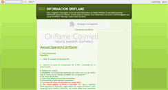 Desktop Screenshot of informacion-oriflame.blogspot.com