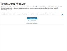Tablet Screenshot of informacion-oriflame.blogspot.com