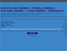 Tablet Screenshot of investicijsko-srebro.blogspot.com