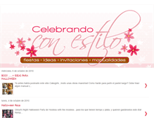 Tablet Screenshot of celebrandoconestilo.blogspot.com