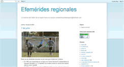Desktop Screenshot of efemeridesdelfutbolregional.blogspot.com