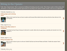 Tablet Screenshot of bikingintheupstate.blogspot.com
