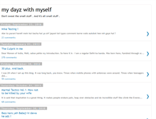 Tablet Screenshot of mydayzwithmyself.blogspot.com