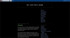 Desktop Screenshot of mylifeonabike.blogspot.com