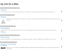 Tablet Screenshot of mylifeonabike.blogspot.com