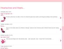 Tablet Screenshot of heartachesandheels.blogspot.com