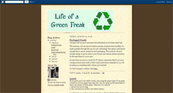 Desktop Screenshot of lifeofagreenfreak.blogspot.com