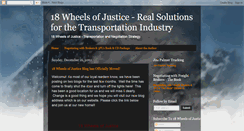 Desktop Screenshot of 18wheelsofjusticethebook.blogspot.com