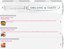 Tablet Screenshot of organicandtasty.blogspot.com