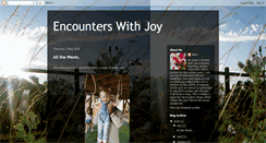 Desktop Screenshot of encounterswithjoy.blogspot.com