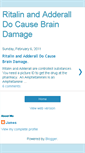 Mobile Screenshot of adderall-braindamage.blogspot.com