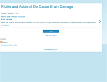 Tablet Screenshot of adderall-braindamage.blogspot.com