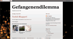 Desktop Screenshot of gefangenendilemma.blogspot.com