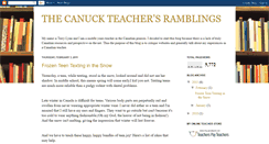 Desktop Screenshot of canuckteacher.blogspot.com