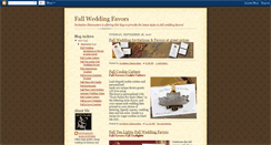 Desktop Screenshot of fallweddingfavors.blogspot.com