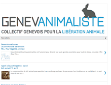 Tablet Screenshot of genevanimaliste.blogspot.com