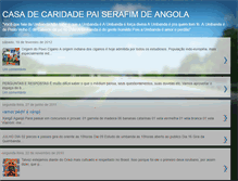 Tablet Screenshot of casadecaridadepaiserafim.blogspot.com