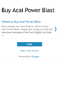 Mobile Screenshot of buy-acaipowerblast.blogspot.com