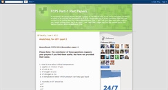 Desktop Screenshot of fcpspastpapers.blogspot.com