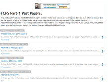 Tablet Screenshot of fcpspastpapers.blogspot.com