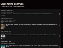 Tablet Screenshot of dissertatingdrugs.blogspot.com