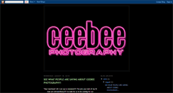 Desktop Screenshot of ceebeephotography.blogspot.com