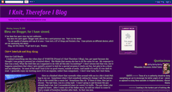 Desktop Screenshot of iknitthereforeiblog.blogspot.com