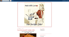 Desktop Screenshot of our-recipe-club.blogspot.com