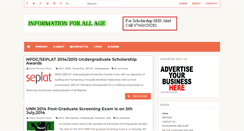 Desktop Screenshot of informationforallage.blogspot.com